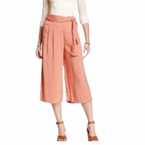 Free People Soft Coral High Rise Culottes